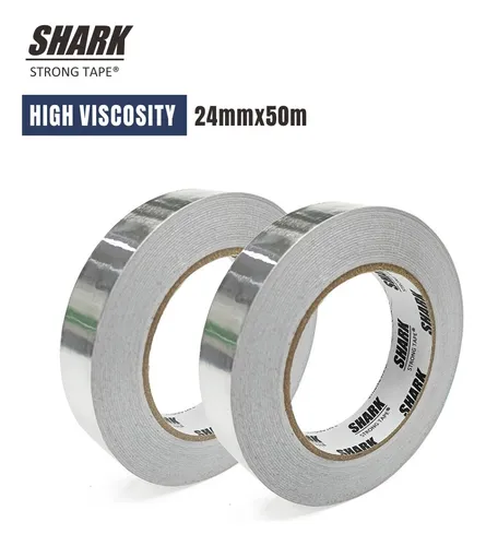 Cinta De Aluminio Autoadhesiva De 24 Mm X 50 Mts