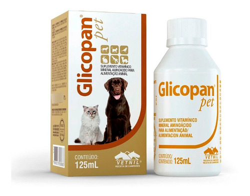 Suplemento Para Perros Y Gatos Vetnil Glicopan 125ml