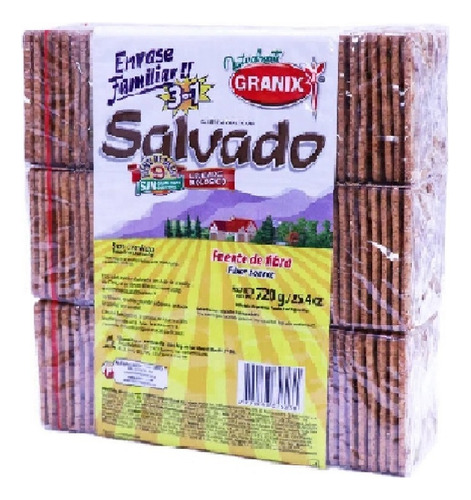 Galletitas Granix Salvado Tripack X 720grs