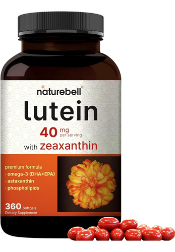 Luteína 40mg +zeaxantina 1600mg Omega-3 +astaxantina 360caps