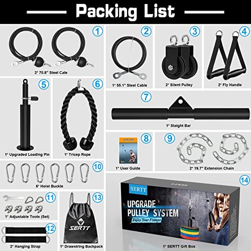 Sistema De Polea De Cable De Peso Gimnasio, Accesorios ...