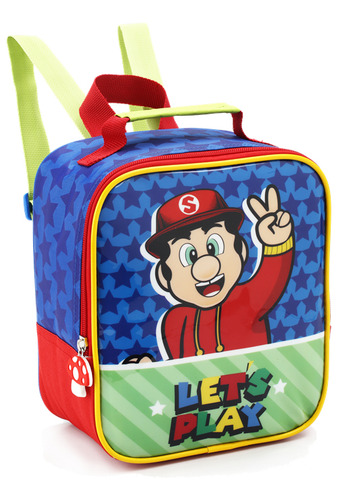 Kit Mochilete Lancheira E Estojo Let's Play Denlex - 1534