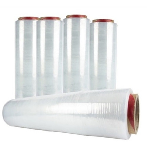 1 Filme Stretch 500mmx25 Micras Pallets Bagagem Pronta Entr Transparente