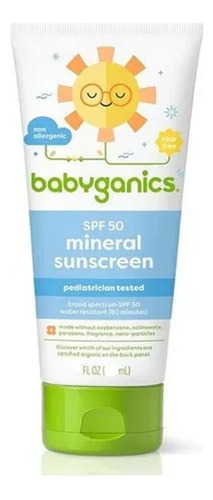 Protetor Solar Babyganics Mineral Spf 50+ Loção 236ml