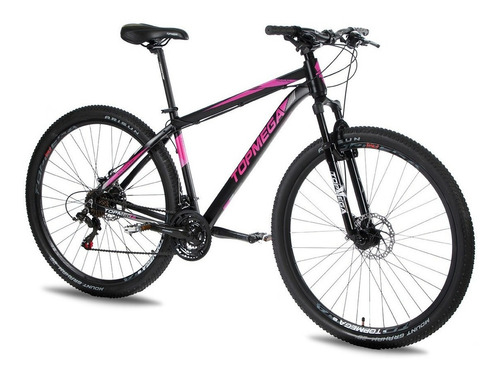 Imagen 2 de 5 de Mountain bike TopMega Regal R29 M 21v frenos de disco mecánico cambios Shimano Tourney color violeta