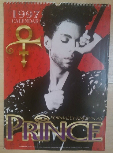 Prince Calendário 1997 Importado 
