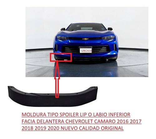 Moldura Inferior Derecha Facia Chevrolet Camaro 2016 2017