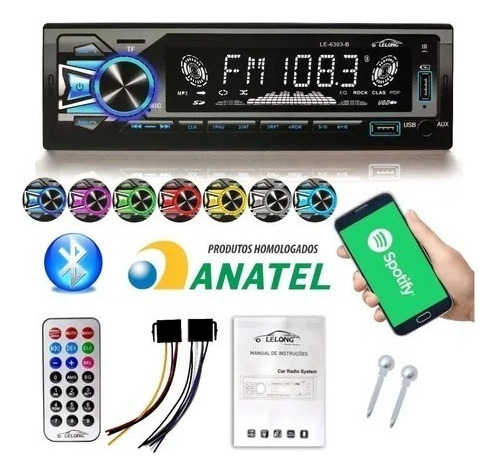 Potente complemento Mp3 para radio de coche Bluetooth