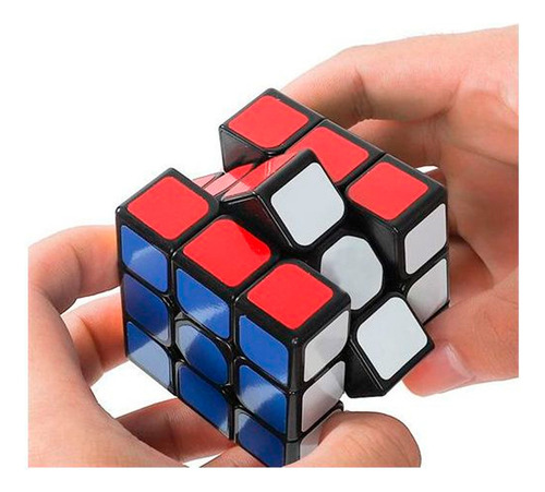 Cubo Mágico Cubo Mágico 3x3x3 Ank185 Ankah Estrutura preta