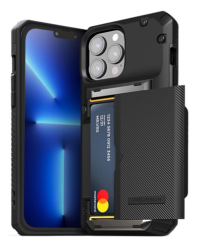 Funda Para iPhone 13 Pro Max Con Billetera Semiautomatica