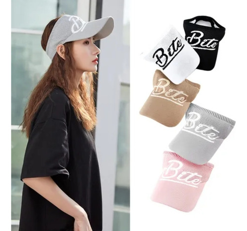 Visera Deportiva Para Mujer Bite Gorra Tapa Sol Ajustable