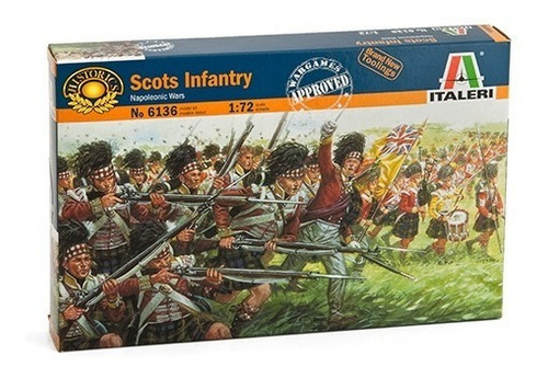 Scots Infantry   Napoleonic Wars  By Italeri # 6136  1/72 