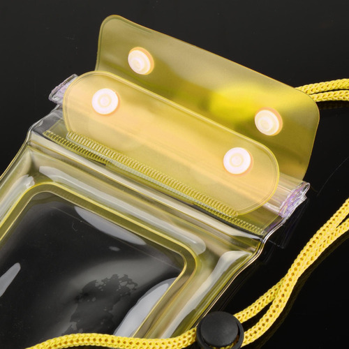 Bolsa Impermeable Para Teléfono, Bolsa Impermeable Amarillo
