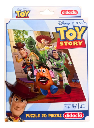 Rompecabezas Toy Story Didacta Disney Pixar 20pcs Para Niños