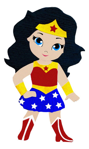 Piñata Premium 50 Cm Personalizada Fiesta Cumpleaños Niños Mujer Maravilla / Wonder Woman