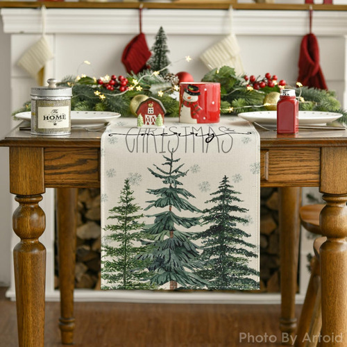 Artoid Mode Pine Tree Snowflake Merry Christmas Tab...