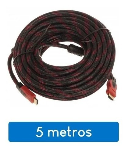 Cable Hdmi 5 Metros /4k  / 1080p/ Pc /tv Smart/ Ps4 / Full