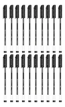 Comprar 20 Bolígrafos Ezco Txt Cuerpo Triangular Trazo 1.0 Mm Negro