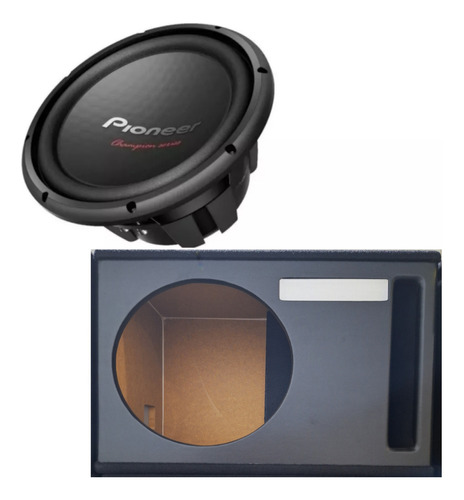 Subwoofer Pioneer Ts-w312s4 1 Bobina + Cajon 12 PuLG Mdf 