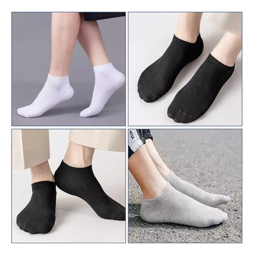 Calcetines Cortos Hombres Dama Unisex Cómodo 30 Pares