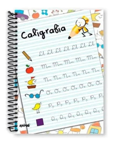 Caderno Caligrafia Capa Dura 96fls Cor Branco