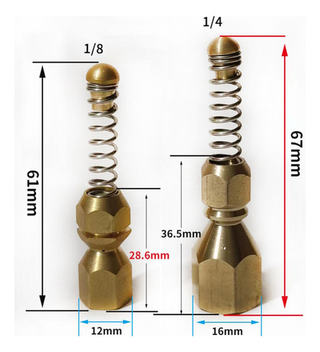 2 De Alcantarillado Adaptador De Limpiador De Tuberías 61