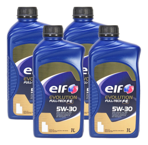 Kit 4 Elf Evolution Full Tech Fe 5w30 Sintético Acea C4