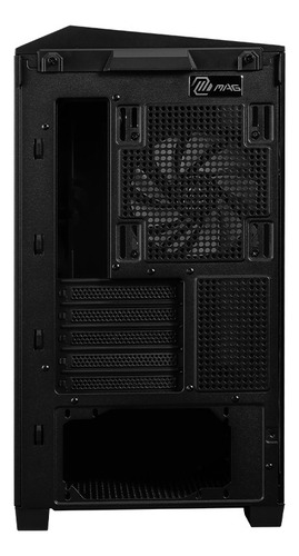 Capa Micro Atx Msi Mag Pano M100r com cor preta temperada Argb USB-c