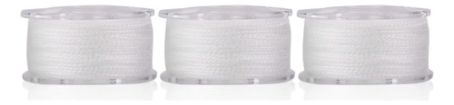 3 Linea Cebo Pesca Blanca Pva Soluble Agua Sistema Embudo Ft