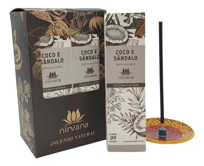Incenso Nirvana Natural De Longa Duração Com 9 Vr Atacado