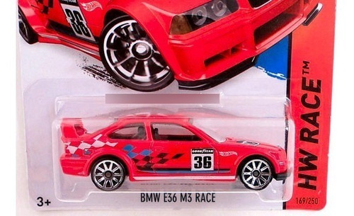 Hot Wheels # 169/250 - Bmw E36 M3 Race - 1/64 - Bfg64