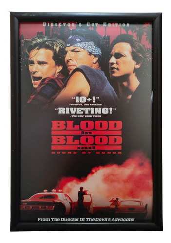 Sangre Por Sangre _ Poster Enmarcado 50 X 35 Cms 