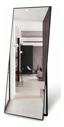 Espejo Rectangular Entero Herreria 180x60 Pie De Apoyo Moda