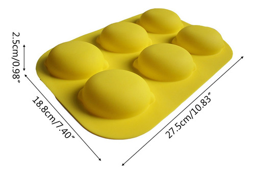 Molde De Silicona 6 Incluso Limón