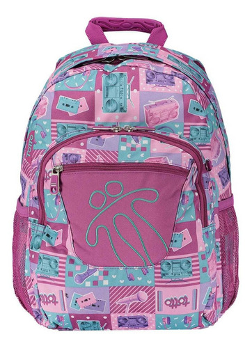 Mochila Unisex Acuarela Totto-rosa Color Rosa