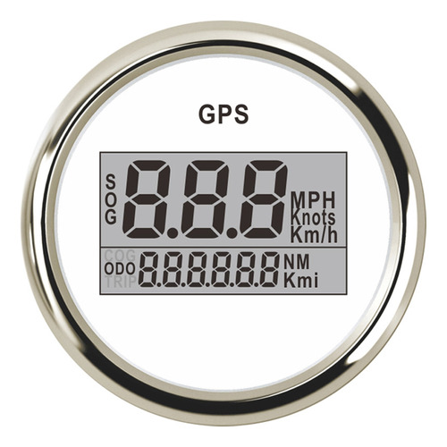 Velocímetro Gps Digital Universal De 52 Mm Lcd Odómetro Para