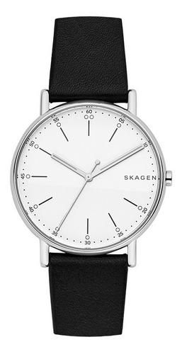 Reloj Skagen Leather Black Signatur
