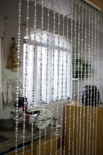 Imagem 6 de 10 de Cortina De Miçanga Gota De Chuva Modelo Cristal Promoção