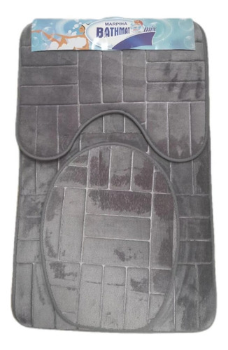 Set Alfombra Para Baño 3 Piezas Invierno Polar