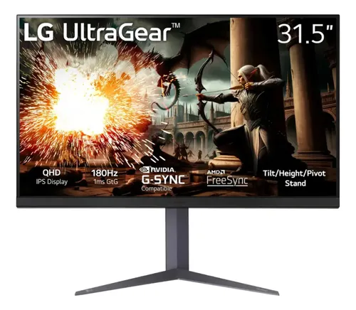 Monitor LG Ultragear 32 Pulgadas 32gs75q Ips 180 Hz 1 Ms
