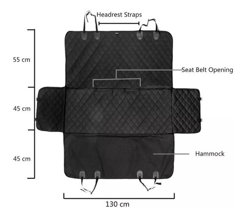 Imagen 8 de 10 de Funda Cubre Asiento Auto Mascotas Perro Impermeable Premium®