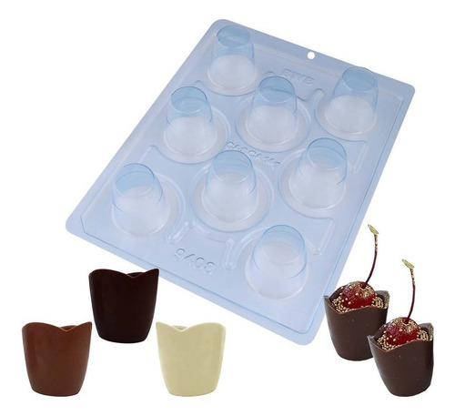 Forma Para Chocolate Especial Bwb Copo Mousse Com Silicone