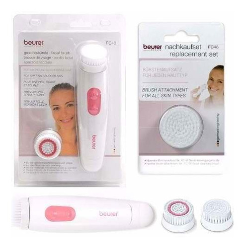 Kit Beurer Fc48 Cepillo Limpieza Facial + 3 Rodillos Cambio