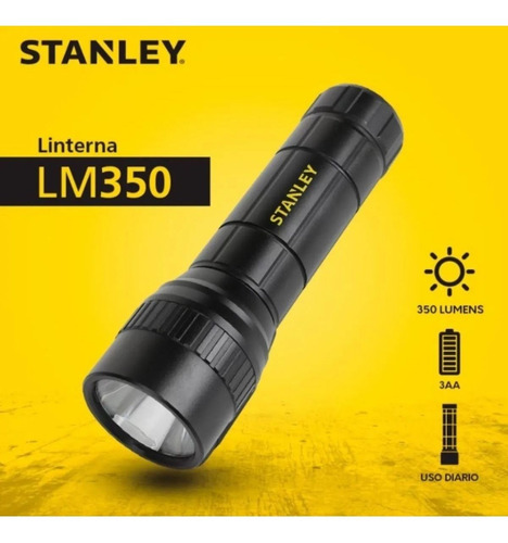 Imagen 2 de 5 de Linterna Stanley 350 Lumen 300 Mts Aluminio Hogar Camping