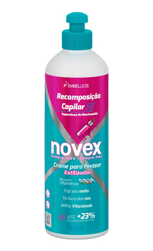 Novex Crema Para Peinar Recomposicon Capilar Niacinamida 