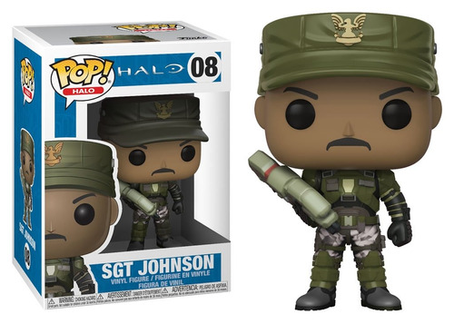 Funko Pop Sgt, Johnson Halo Original Nuevo Coleccionable