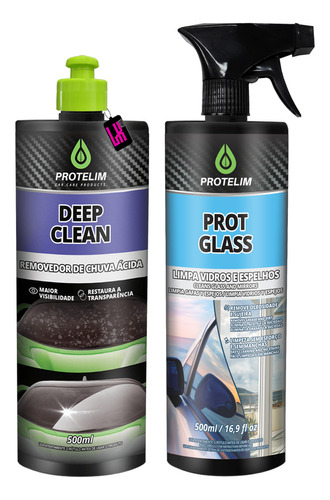 Kit Limpa Remove Chuva Acida Protelim Deep Clean Prot Glass
