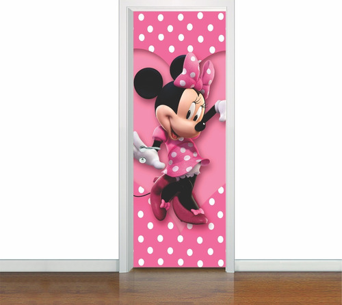 Adesivo De Porta Mickey Minnie Disney 3 Artes (cod.mik2)