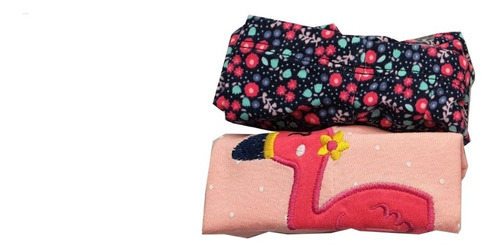 Pack De 2  Pantalones De Algodón Estampado Nena