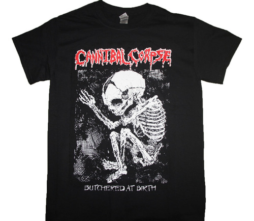 Gusanobass Playera Metal Rock Cannibal Corpse Butchered Birt